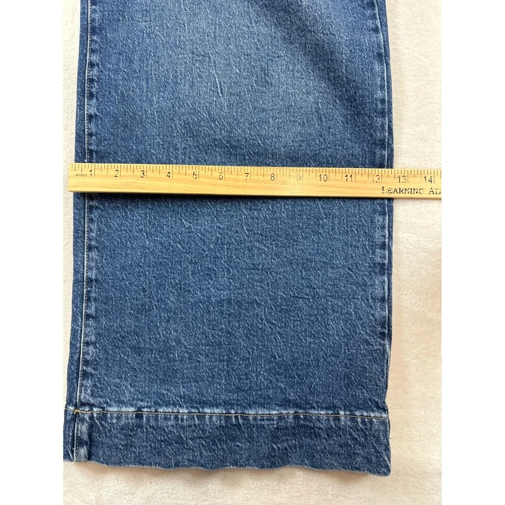 ana Jeans 14 Blue Denim Medium Wash High Rise Wide Leg NWT - Picture 9 of 9